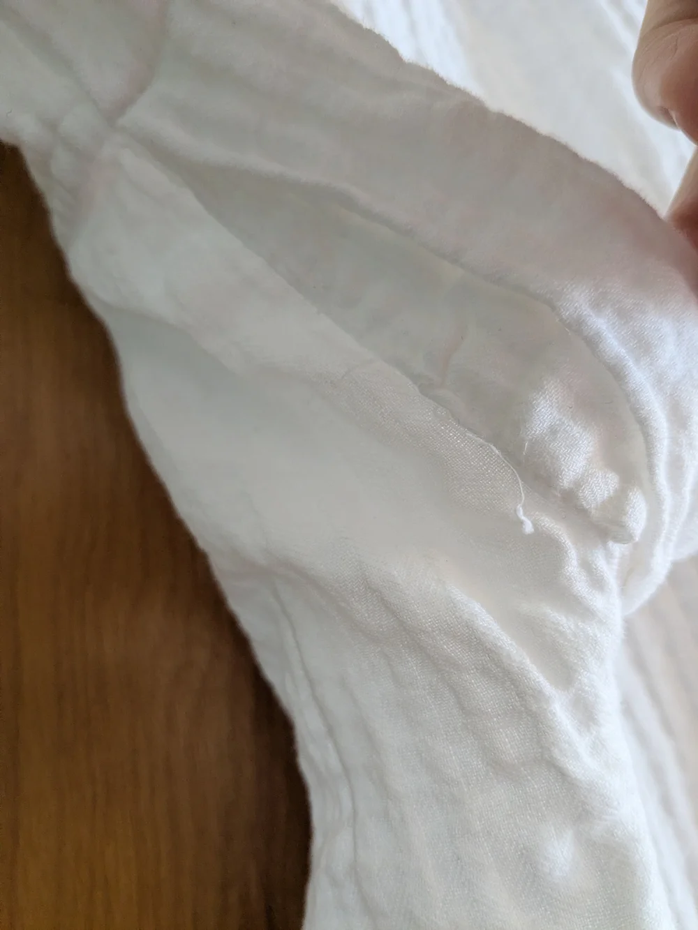 LOFT White Crinkle Dolman Button-Down Shirt - Picture 11 of 11